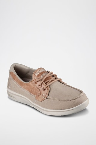 Chaussures bateau On The Go - Beige et marron