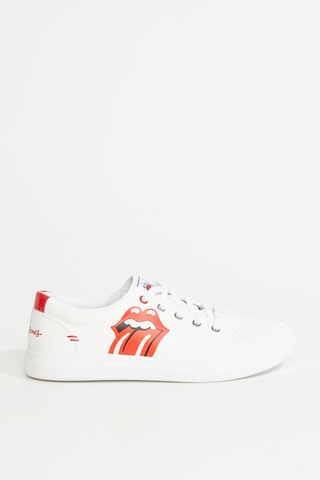 Baskets en cuir Bobs' Dvine - Blanc et rouge