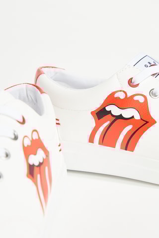 Baskets en cuir Bobs' Dvine - Blanc et rouge