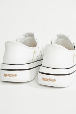 Baskets en cuir Snoop Dogg - Blanc