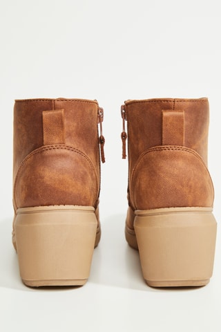 Bottines compensées Gala - Noisette