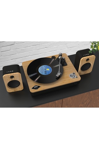 2 Draadloze Bamboe Speakers Get Together Duo - Naturel en Zwart
