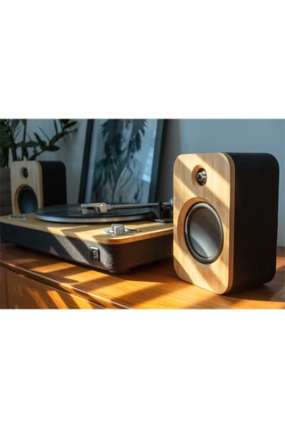 2 Draadloze Bamboe Speakers Get Together Duo - Naturel en Zwart