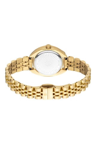 Stalen Quartz Horloge - Goudkleurig en Zilverkleurig