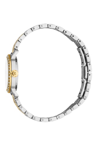 Stalen Quartz Horloge - Zilverkleurig en Goudkleurig
