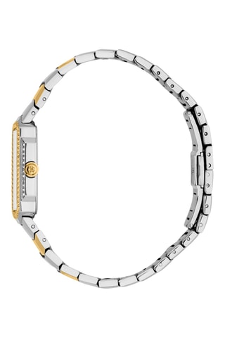 Stalen Quartz Horloge - Zilverkleurig en Goudkleurig