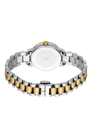 Stalen Quartz Horloge - Zilverkleurig en Goudkleurig