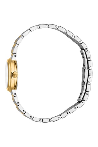 Stalen Quartz Horloge - Zilverkleurig en Goudkleurig