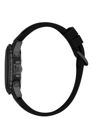 Silicone Quartz Horloge - Chronograaf - Zwart