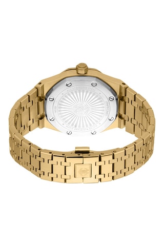 Stalen Quartz Horloge - Goudkleurig en Zwart