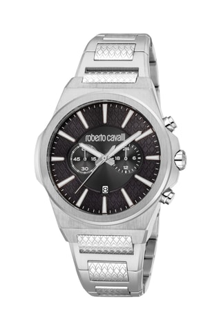 Stalen Quartz Horloge - Zilverkleurig en Zwart