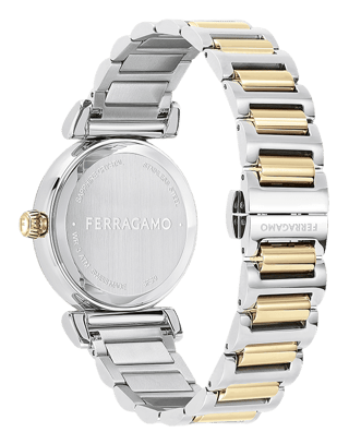 Stalen Quartz Horloge - Zilverkleurig en Goudkleurig