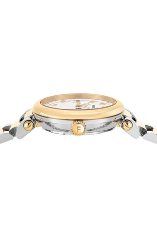 Stalen Quartz Horloge - Zilverkleurig en Goudkleurig