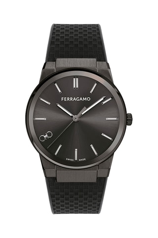 Stalen Quartz Horloge - Zwart en Grijs