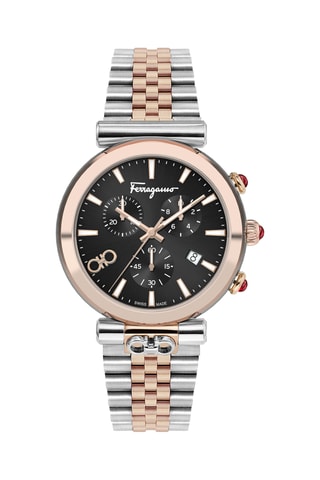 Doublé Roségoud Quartz Horloge - Chronograaf