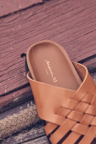 Mules em couro Vadim - Camel
