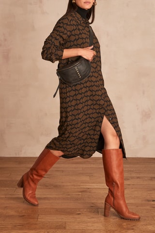Vestido-camisa Cendrine - Caqui