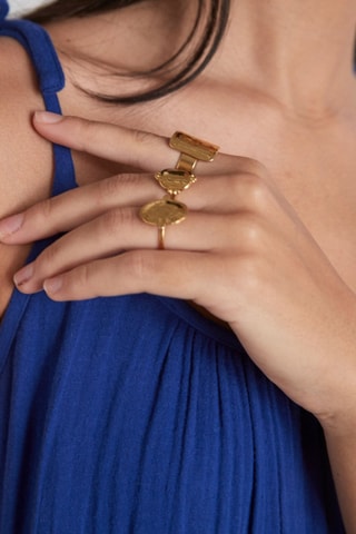 Vestido comprido Constance - Azul