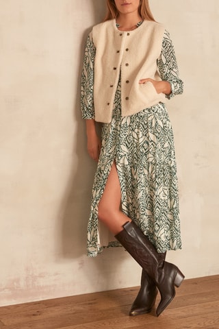 Vestido-camisa Carola - Verde