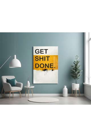 Tableau en verre trempé Get Shit Done