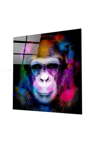 Tableau en verre trempé Intellectual Monkey 