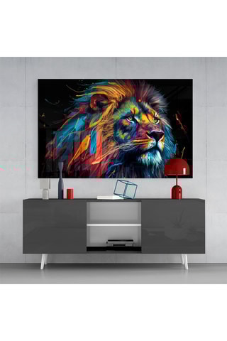 Tableau en verre trempé Nobility of the Lion 