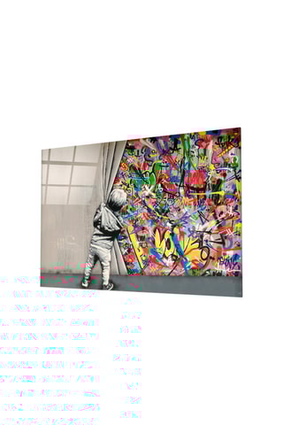 Tableau en verre trempé - Banksy - Reproduction