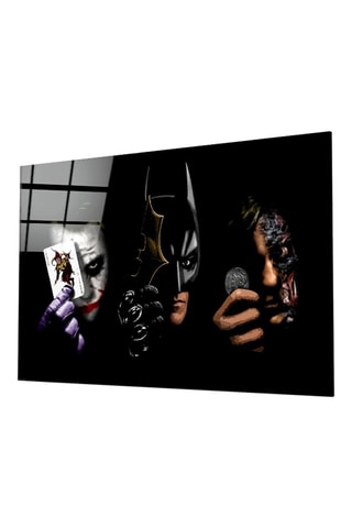 Tableau en verre trempé Batman, Joker, Harvey DC Comics