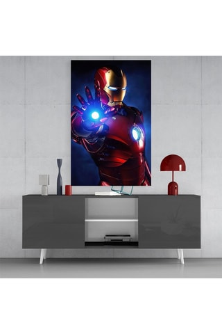 Tableau en verre trempé Iron Man Avengers Marvel