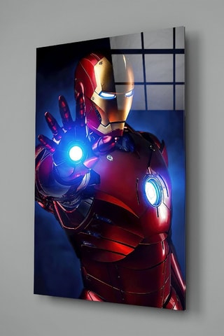 Tableau en verre trempé Iron Man Avengers Marvel