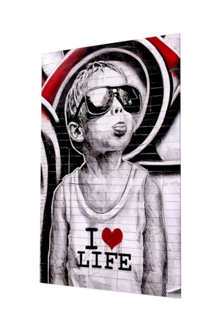 Tableau en verre trempé I Love Life
