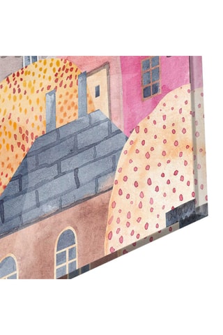 Tableau en verre trempé Maisons Mignonnes