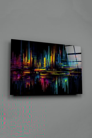 Tableau en verre trempé Dance of Colors 