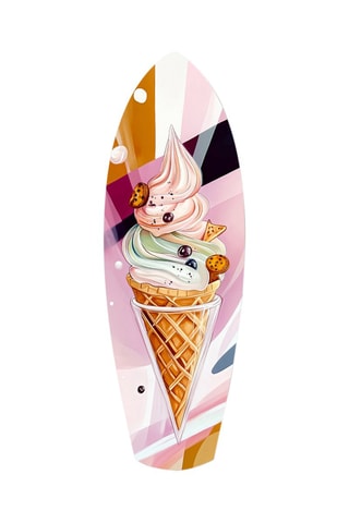 Décoration murale en verre trempé Icecream Dream - Rose