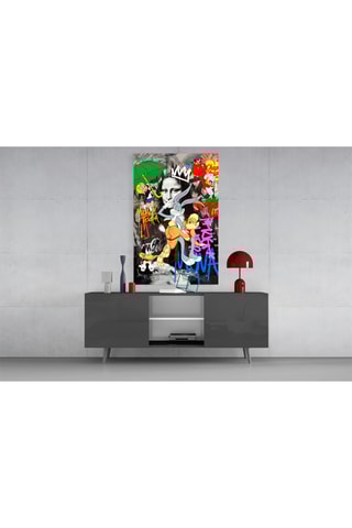 Tableau en verre trempé Mona Lisa Pop Art Mayhem 
