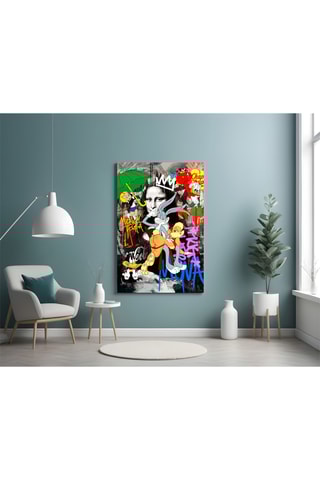 Tableau en verre trempé Mona Lisa Pop Art Mayhem 