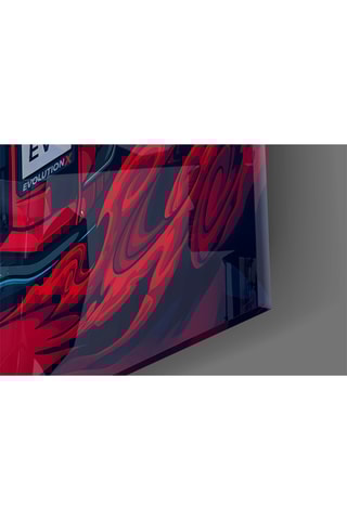 Tableau en verre trempé EVO X Red 