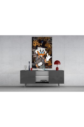 Tableau en verre trempé The Rebel Face of Scrooge 