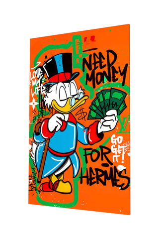 Tableau en verre trempé Hermes' Scrooge 