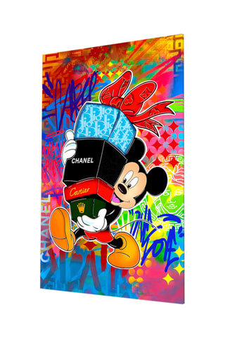 Tableau en verre trempé Mickey Disney In the World of Brands 