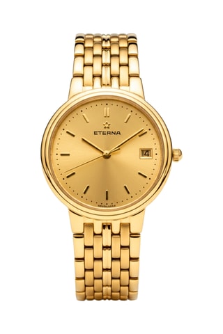 Montre à quartz en acier - Doré