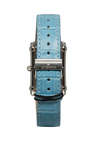 Montre à quartz en cuir et diamants
