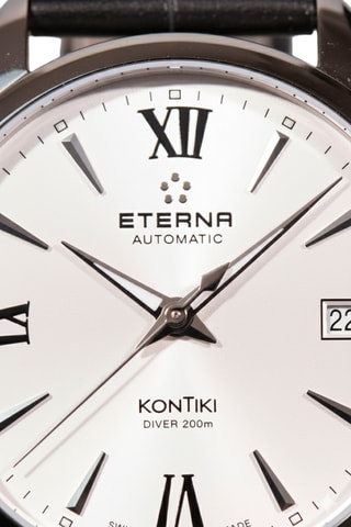 Montre automatique en silicone - Noir et argenté