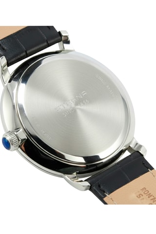 Montre à quartz en cuir, nacre et diamants