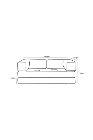 Canapé modulable convertible Comfort - Ecru - 3 places - En tissu chenille