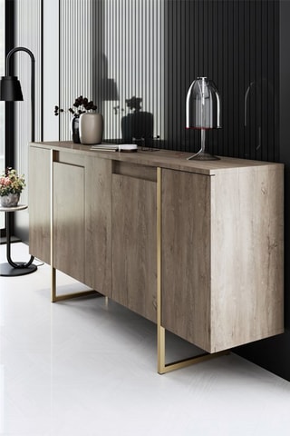 Buffet 4 portes - 160 x 35 x 80 cm