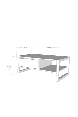 Table basse - 115 x 55 x 40 cm