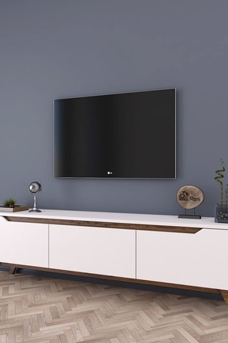 Meuble TV 3 abattants - 48,6 x 180 x 35 cm