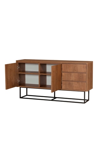 Bahut 2 portes Ruba - 140 x 36 x 72 cm