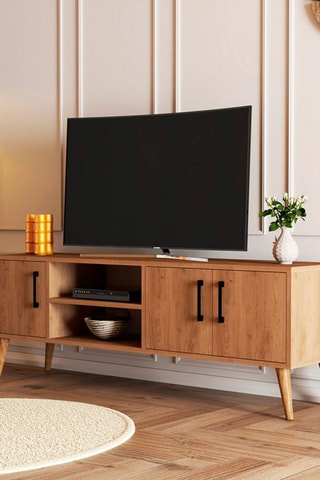 Meuble TV 3 portes - 150 x 52 x 34 cm